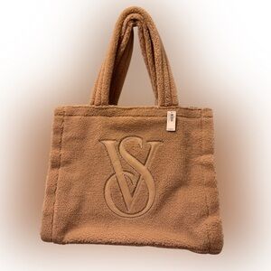 NWT Victoria's Secret Brown Sherpa Tote